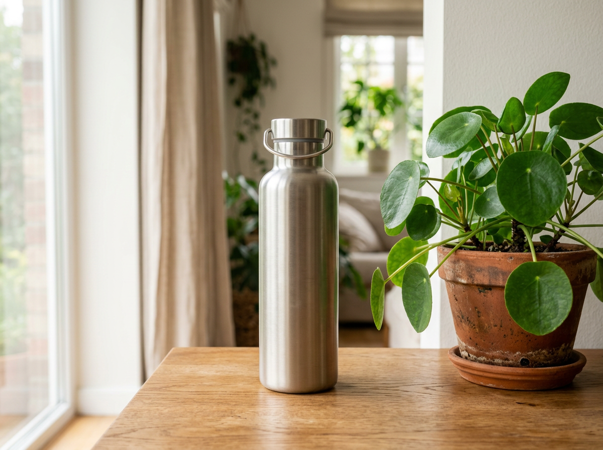 Stainless steel reusable bottle